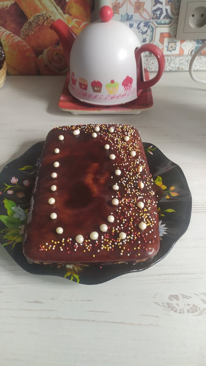 Шоколадный пирог с творогом «Мулатка»