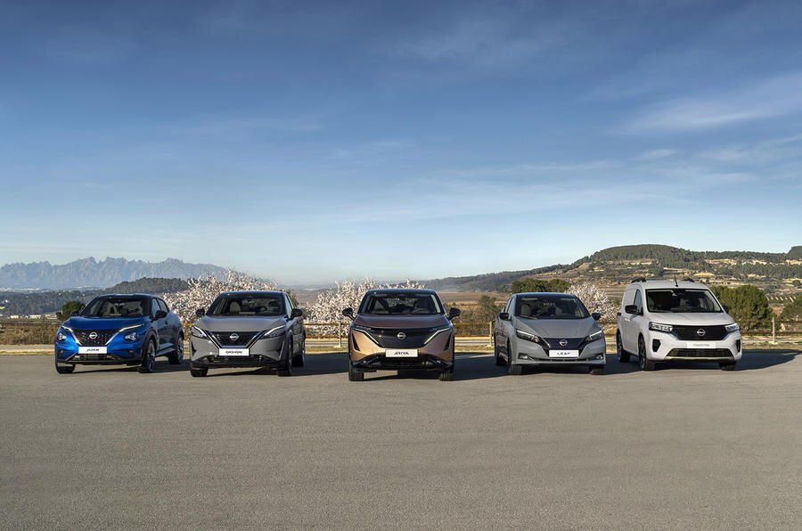 Актуальная линейка Nissan Europe