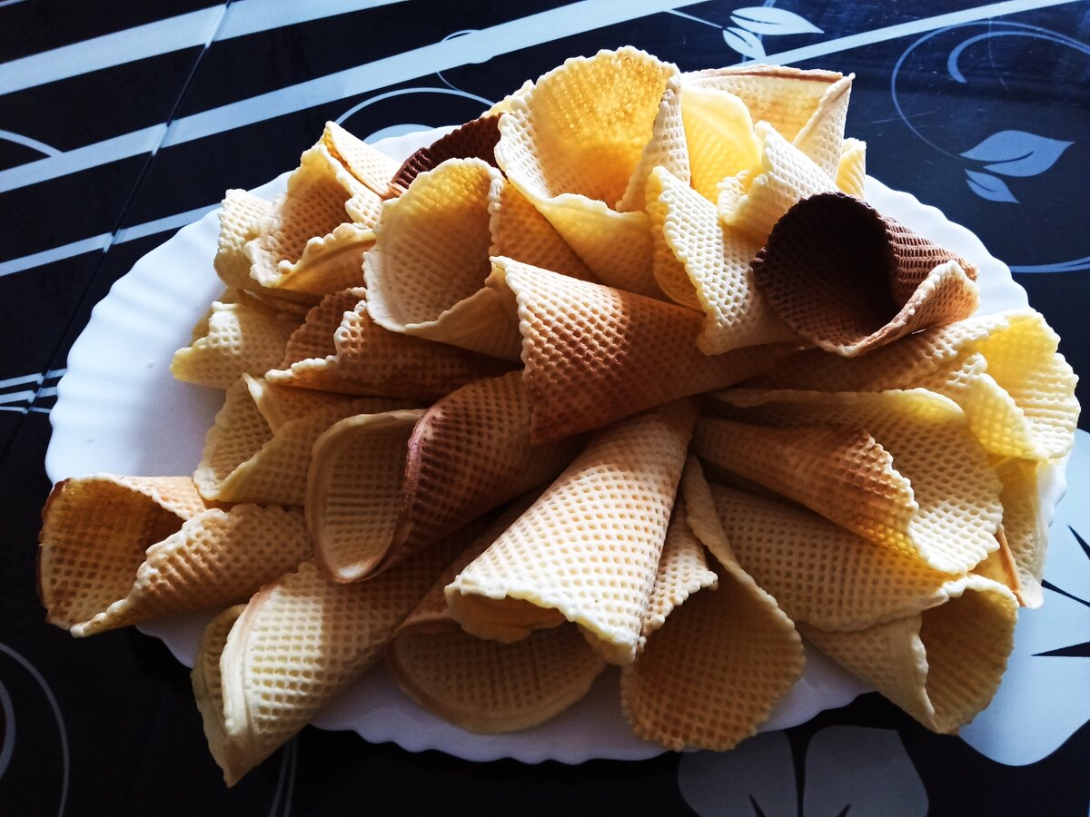Вафельные рожки