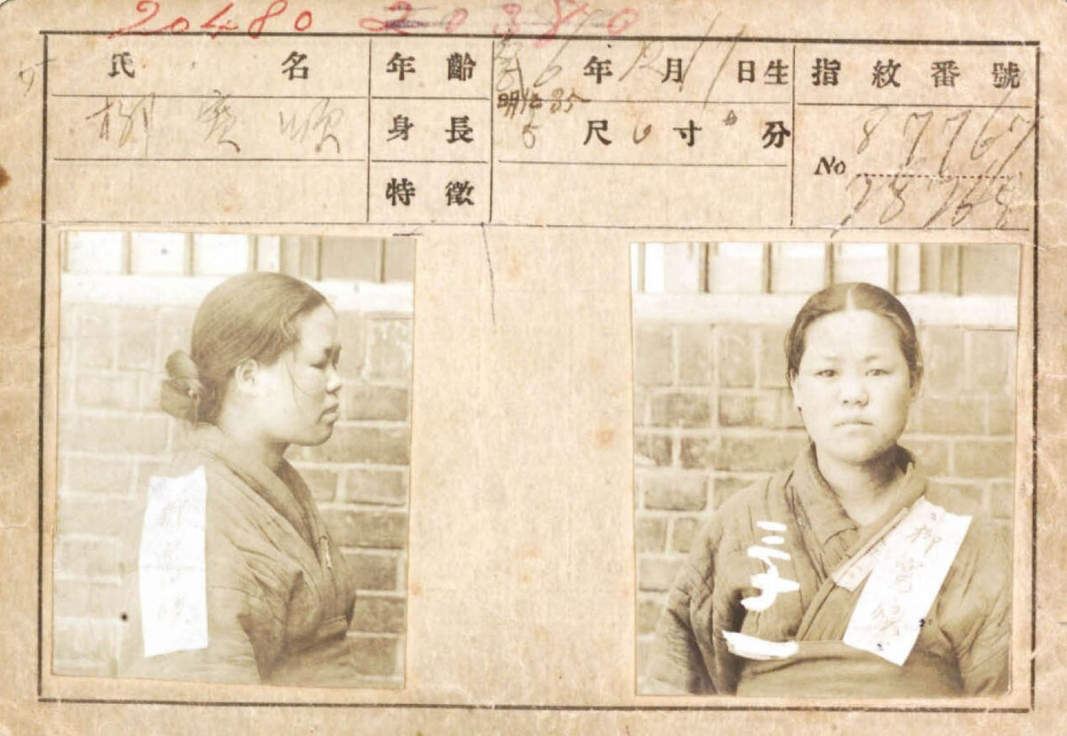 Настоящее фото Ю ГванСун из тюремной картотеки