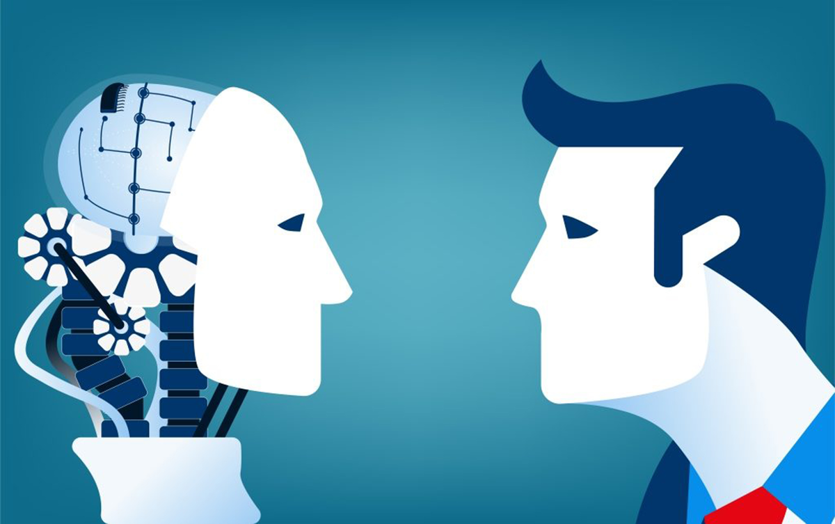 Ai done. Robot vs Human. СИНЕРГИЯ человек робот вектор. Robots vs Humans illustration. Human vs Robot thinking.