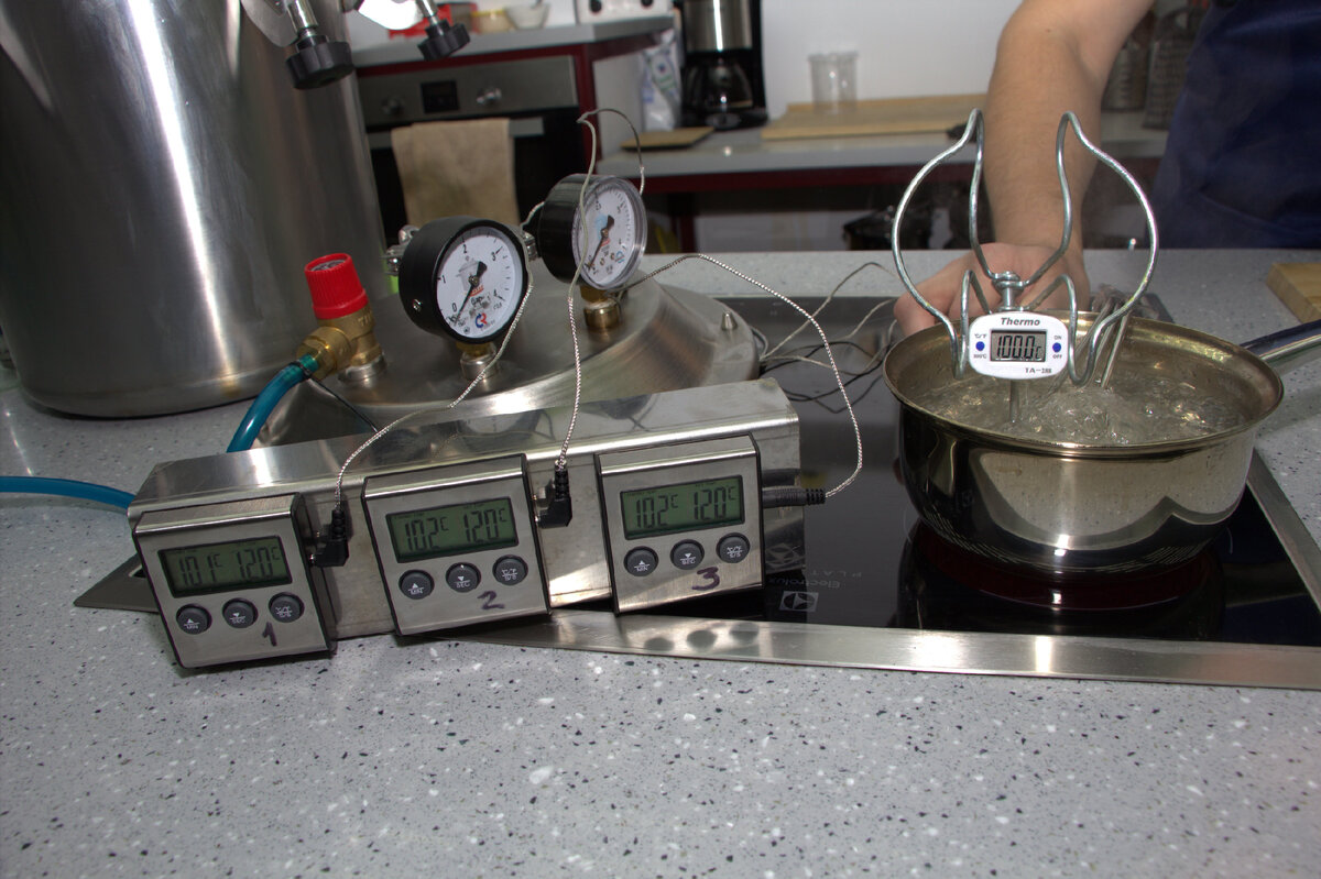 ТА-288 на крышке -101℃, Т1 - 100℃, Т2 - 101℃, Т3 - 103℃
