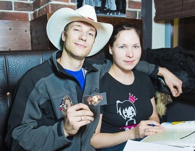 Рисунок 2. Пожарный с женой Катей