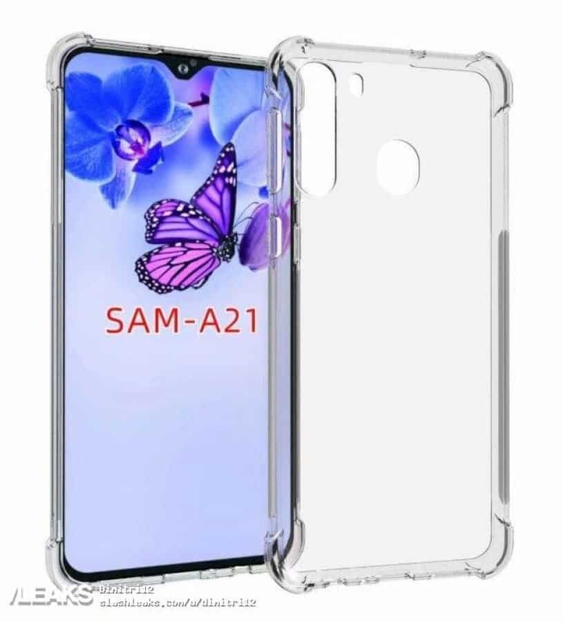 Samsung Galaxy A21 представляет дисплей Reveal Notch