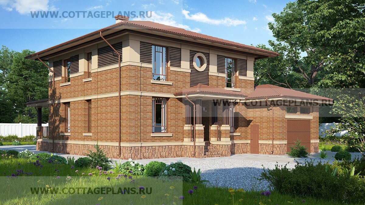 Фасады дома. Источник фото: https://www.cottageplans.ru