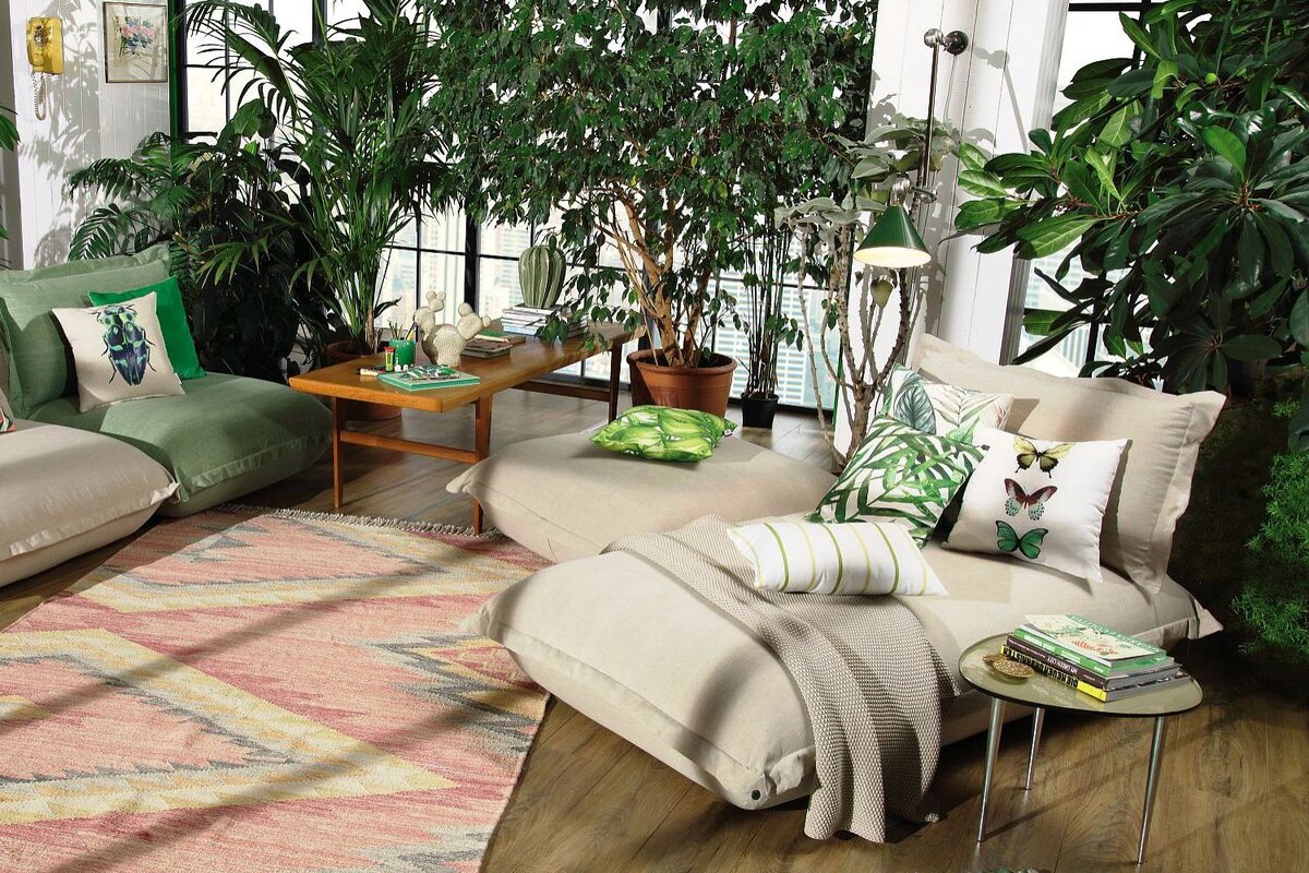 Это, конечно, конкретные заросли ))))  Подушки шикарные. (Яндекс.Картинки)