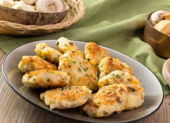 Котлеты из кальмаров. 