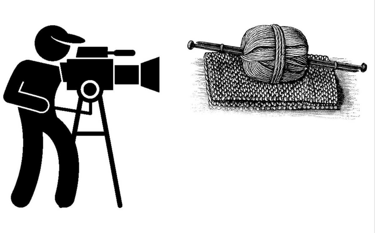 В объективе - ручное вязание!