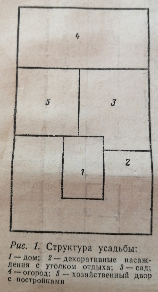 План постройки дома и полисадника