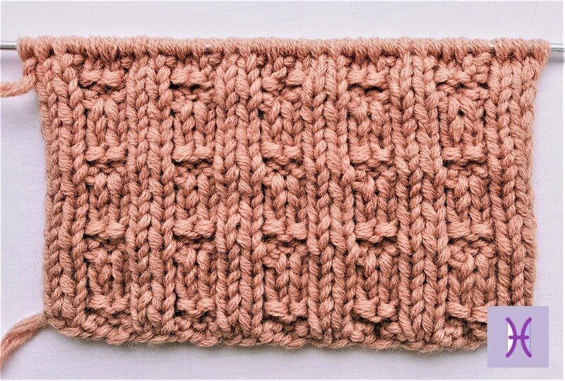 Изнаночная сторона узора.