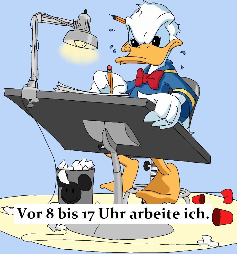 С 8 до 17 я работаю