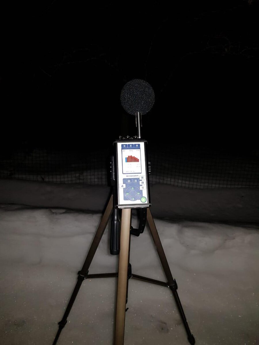 Измерение шума в приаэродомной территории