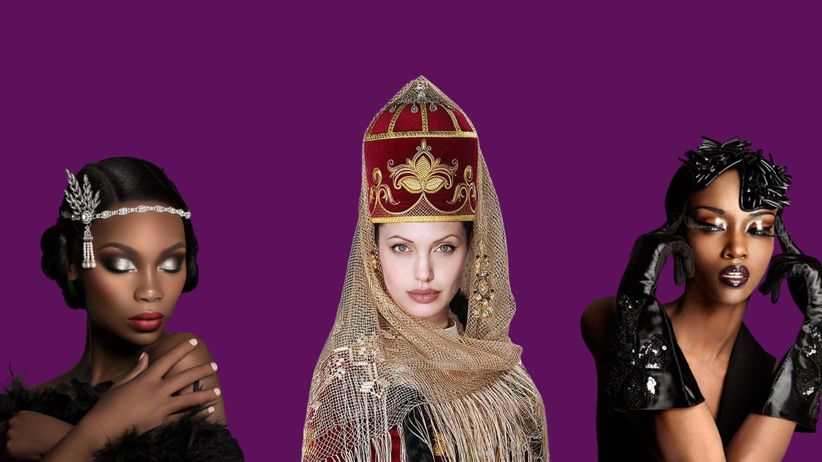 Красивые наряды у кабардинских девушек