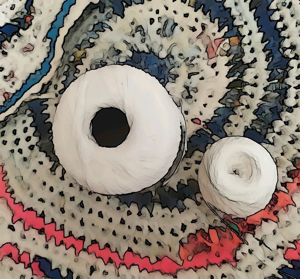 Люблю коврики ручные из разного материала...