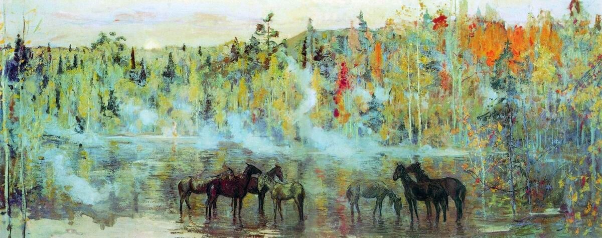 Н. Ромадин. В родных местах Есенина.