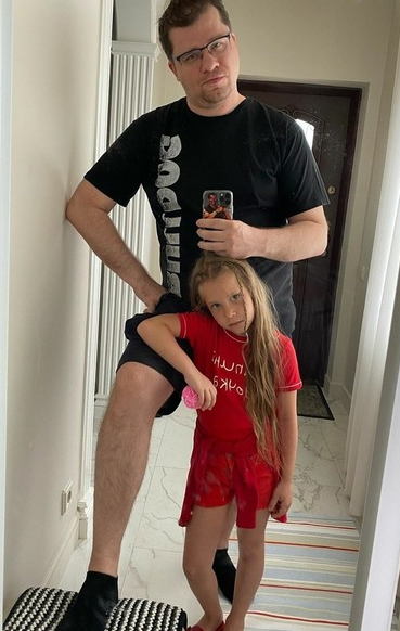 Фото Гарика со своей дочкой Настей