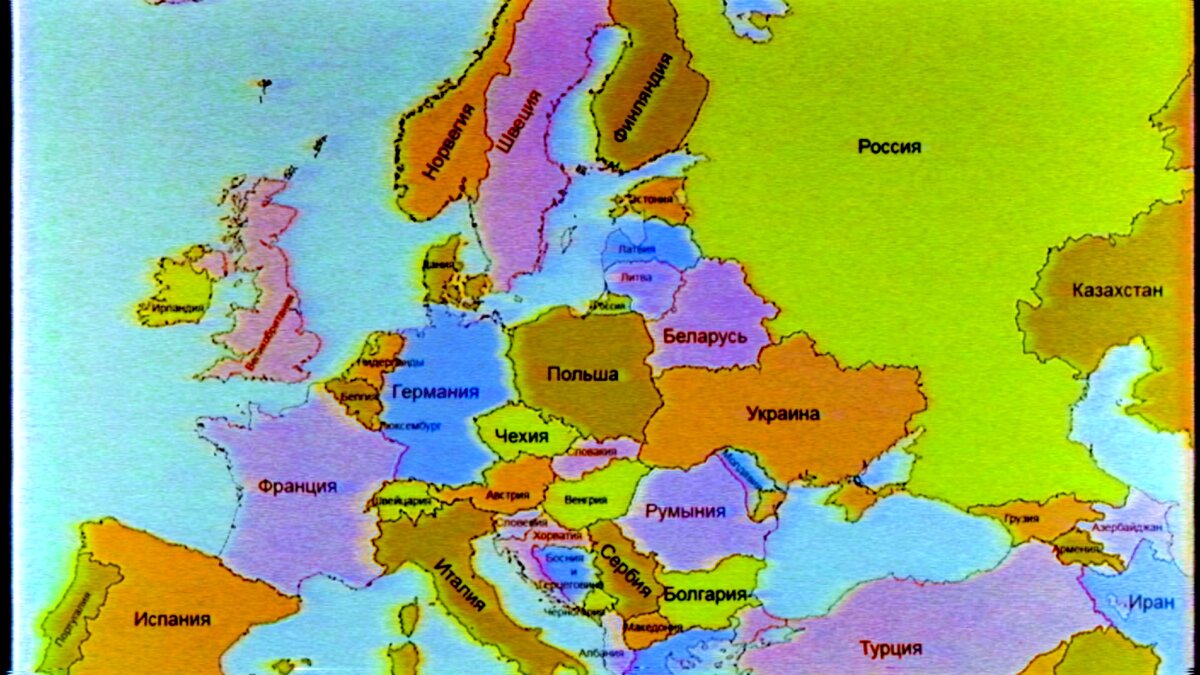 Карта Европы.