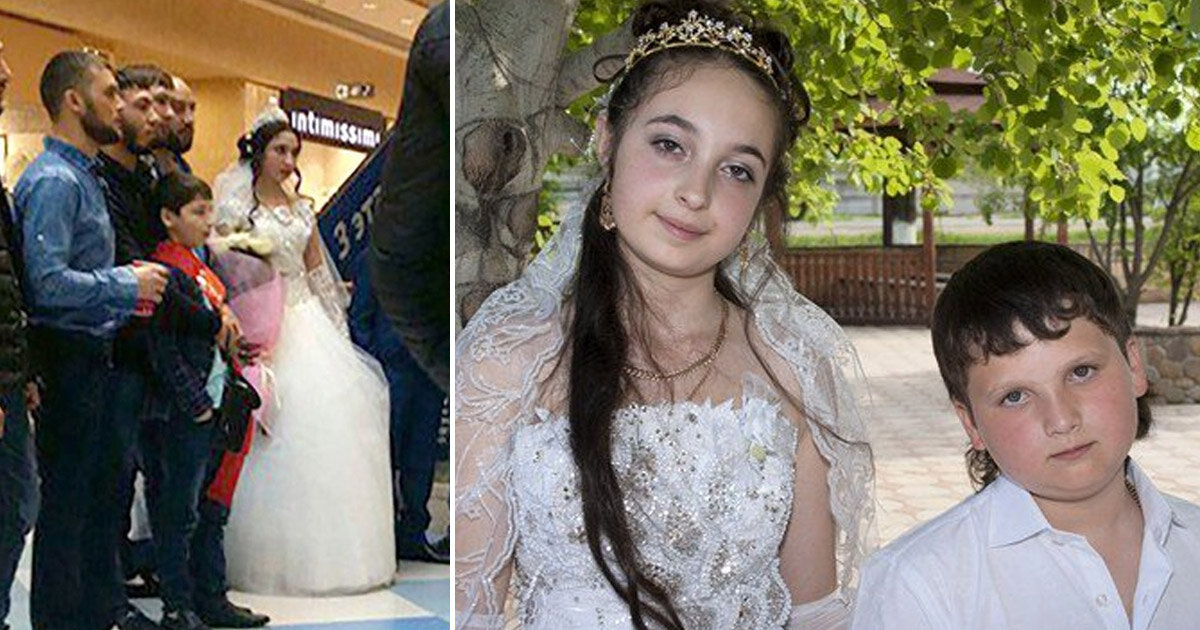 Фото из открытых источников жениху -10, невесте 14 лет. Свадьба была в г. Новосибирске и вызвала общественный резонанс