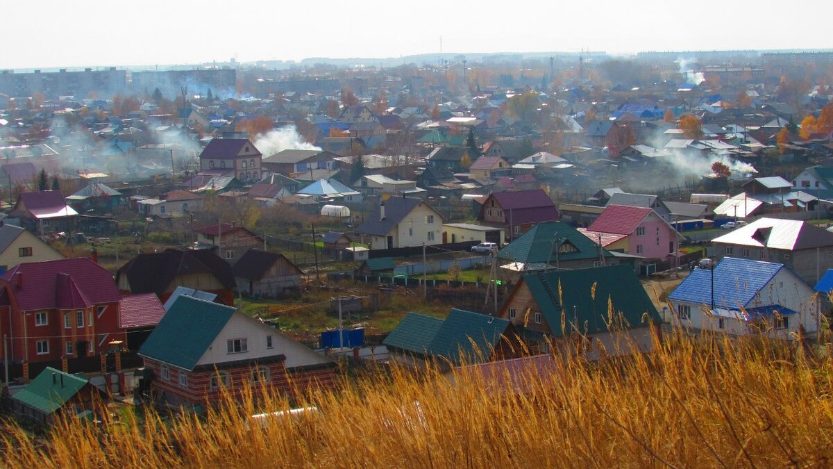 Частный сектор, где жила Алина