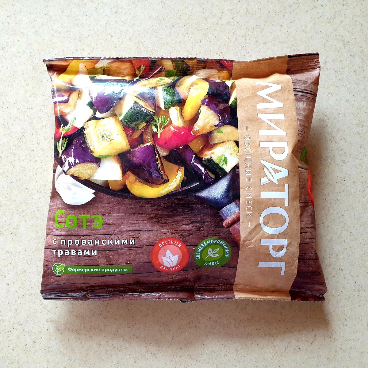 Упаковка замороженной смеси