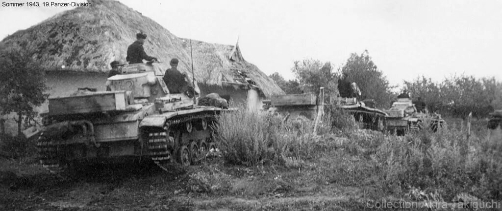 Лето 1943 года. Танки и бронемашины 19-й ТД.