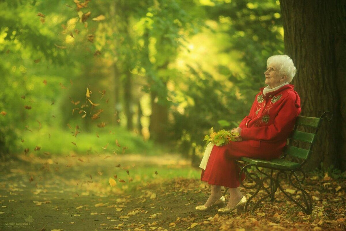 Бабушка на скамейке в парке. Бабушка сидит в парке. Бабушка на скамейке осенью. Старик на скамейке в осеннем парке.
