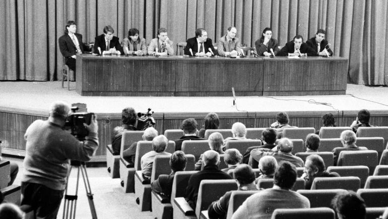 Пресс конференция отказников. 1993 год