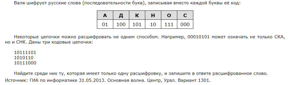 Пробный по информатике. Задание 2 ОГЭ Информатика. Валя шифрует русские слова записывая вместо каждой буквы её код. Валя шифрует русские слова