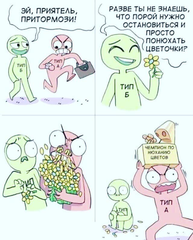 Мой психотип "А" -- достигатор и контролёр