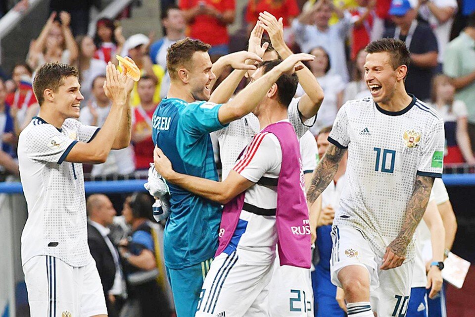 Команда Россия впервые в истории вышла в четверть финал 
