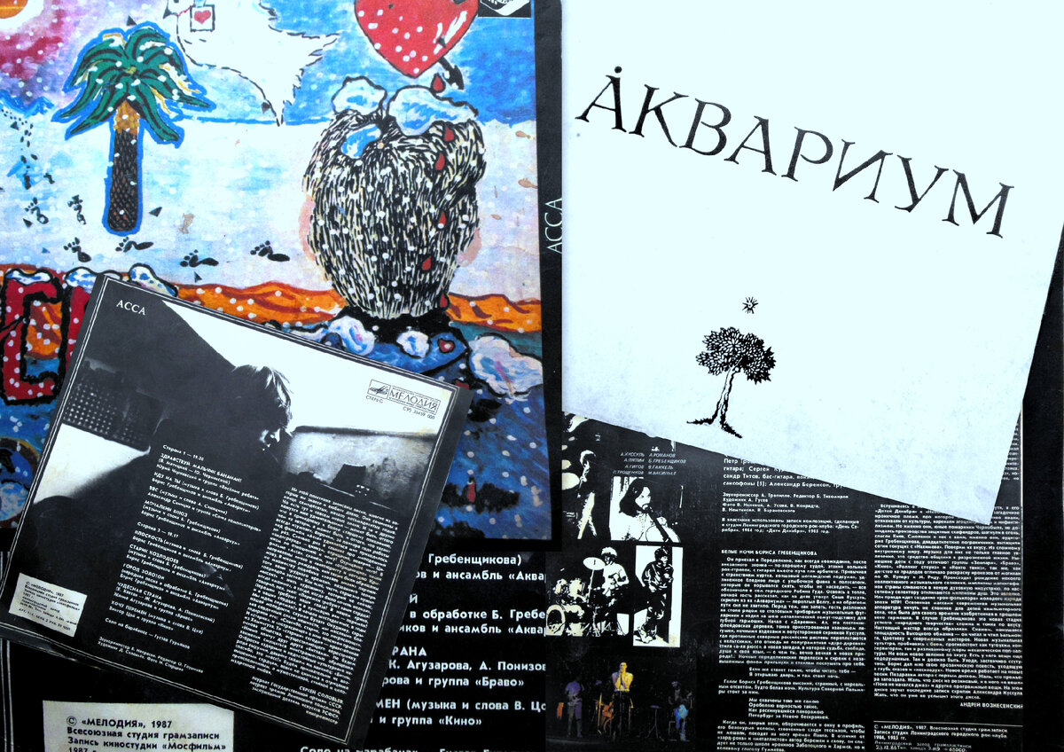 Пластинки "Мелодии" из моего личного архива (коллаж автора)