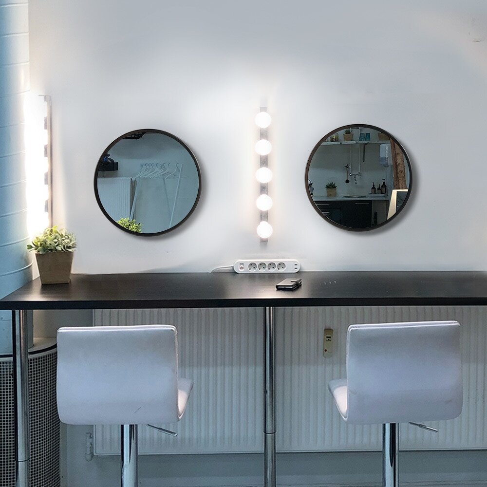 Круглое зеркало в интерьере