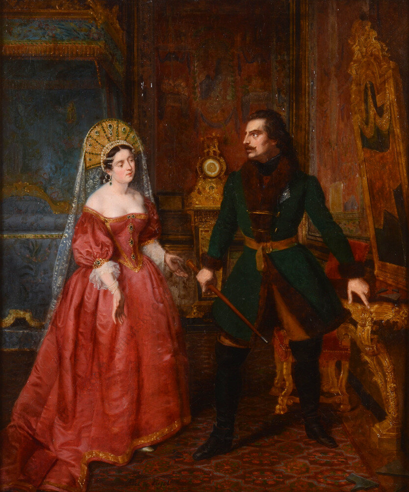 Петр Великий и Екатерина I