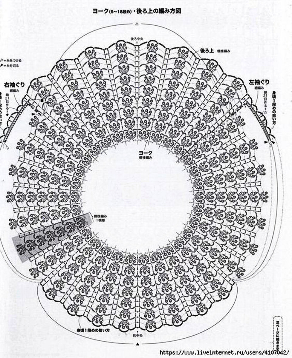 Круглая кокетка крючком схемы. Круглые кокетки крючком из японских журналов. Простая схема вязания круглой кокетки крючком. Крючком круглая кокетка реглан сверху. Вязание круглой кокетки крючком сверху схемы.