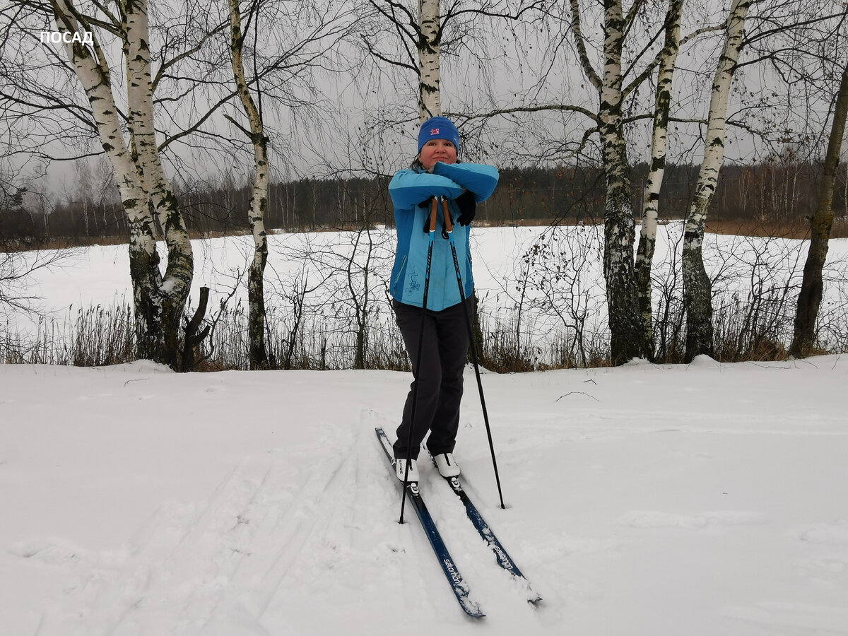 Зима на даче - коньки, лыжи, катание с гор. Красота и простор!