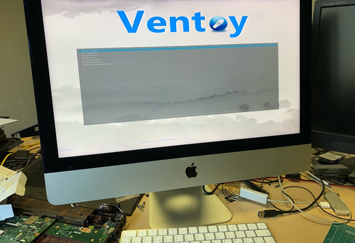 Загрузка iMac с мультизагрузочной флешки Ventoy