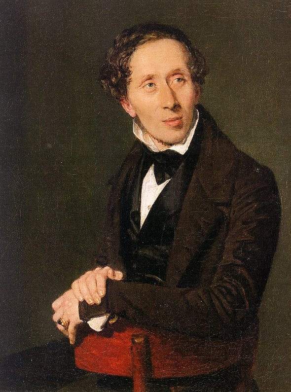 Портрет молодого Андерсена. 1836 год 
