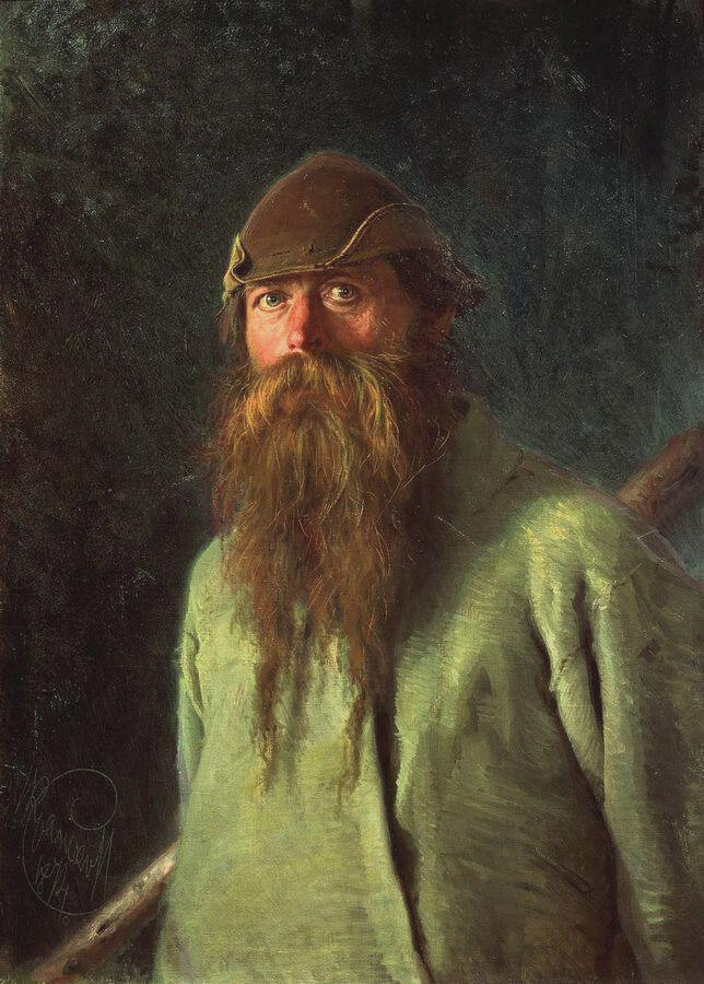 Полесовщик. И. Крамской, 1874 г.