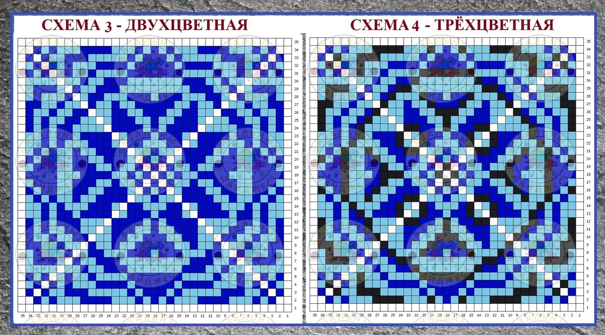 Цветочные сидушки на стулья. Схемы | Вязание спицами аксессуаров