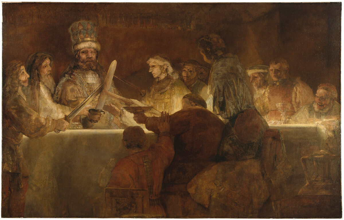 "Заговор Юлия Цивилиса", Рембрандт, 1661