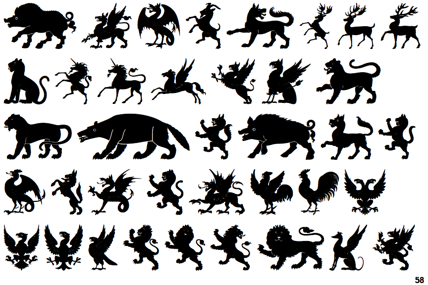 животные для гербов. геральдические фигуры животных. геральдические животные. геральдические фигуры животных в гербах. животные на гербах.