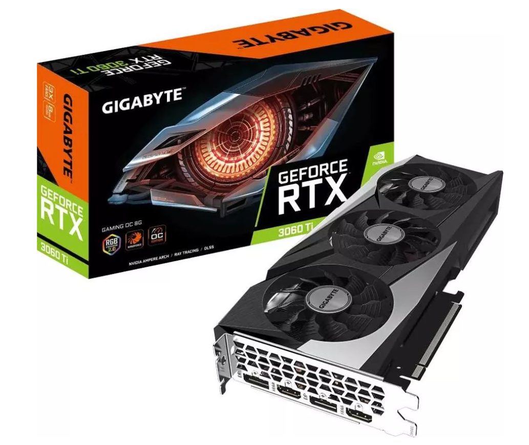 Видеокарта GIGABYTE GeForce RTX 3060 Ti GAMING OC LHR
