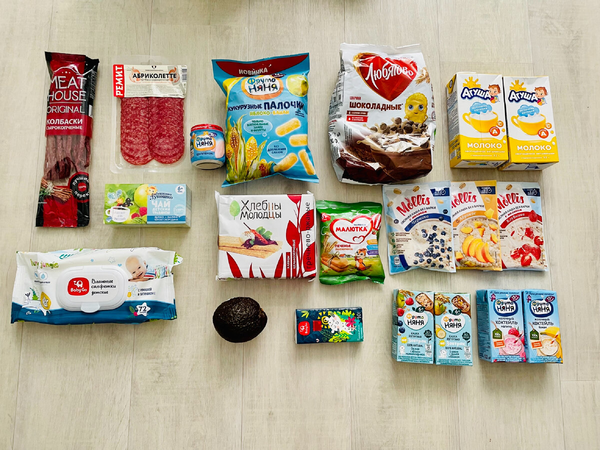 Покупки еды в поезд