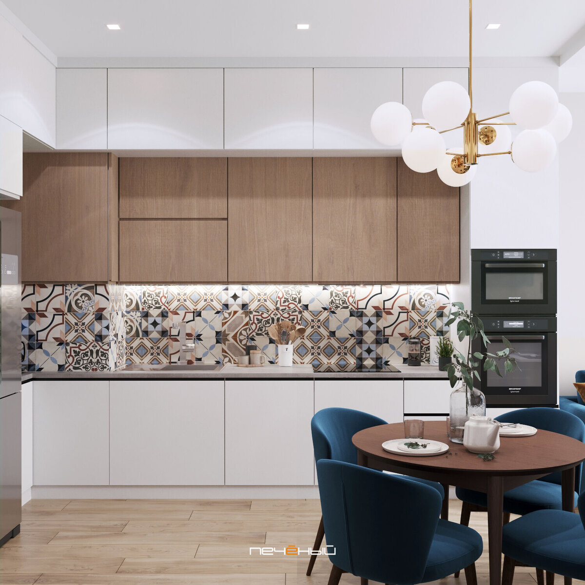 Дизайн кухни-гостиной