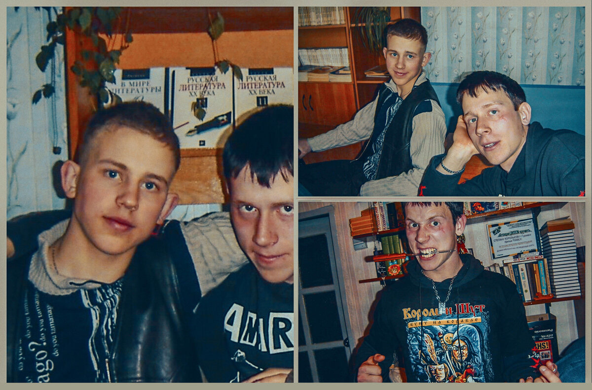Это мы с Антохой. У нас даже рок-группа своя была. =) (Степан Корольков)