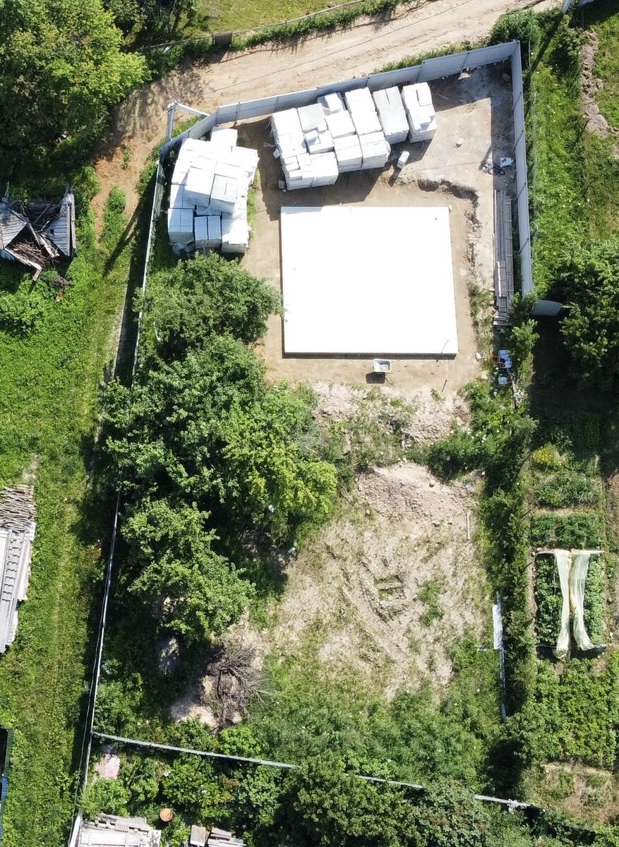 Фото с дрона было сделано до постройки дома! Снимок делал Алексей, за что ему огромное спасибо 👌🏻