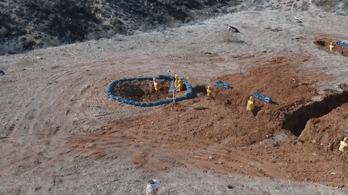 Пример работы 30 мм программируемых снарядов с автоподрывом