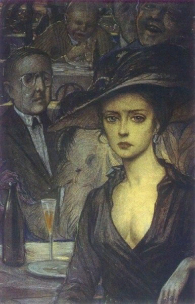 И.Глазунов "Незнакомка"  
  