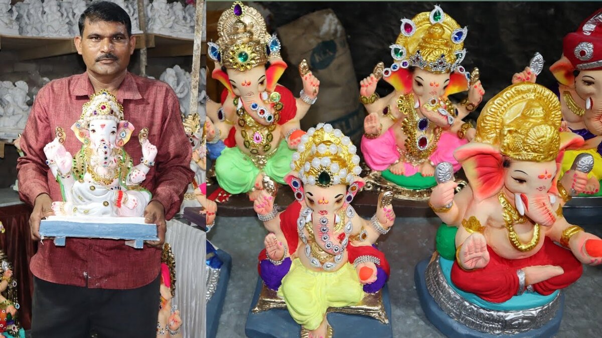 Продавец статуэток Ганеши. Фото: YouTube 