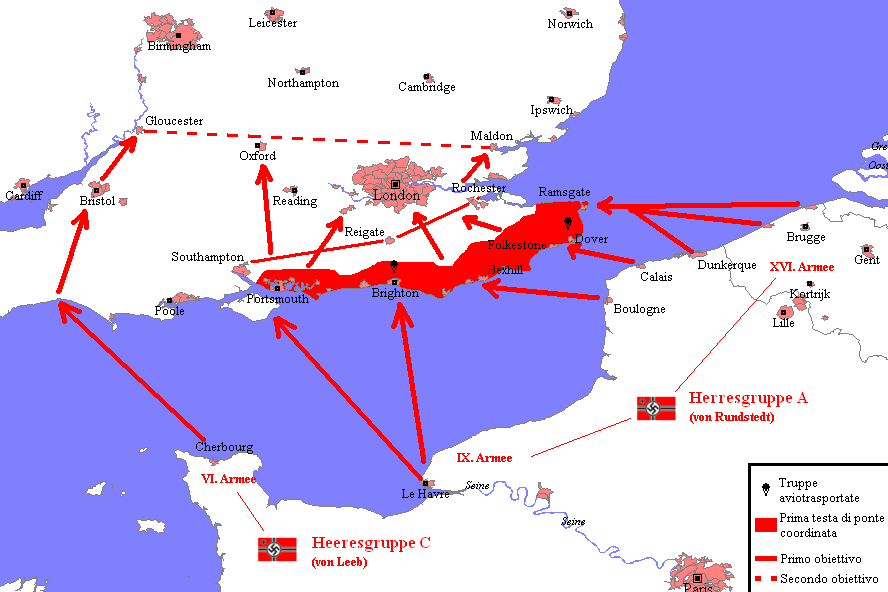 Морской лев операция второй мировой. План операции морской Лев. Операция морской Лев карта.
